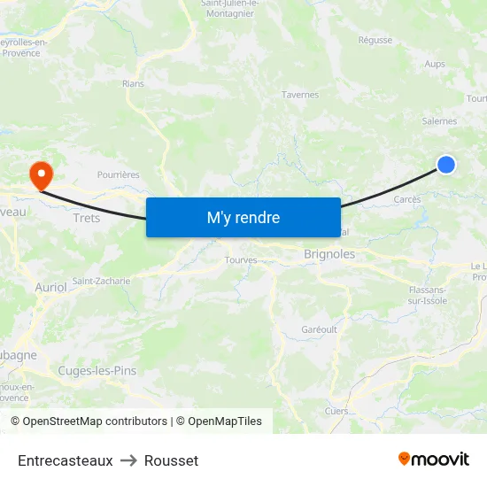 Entrecasteaux to Rousset map