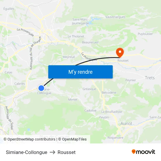 Simiane-Collongue to Rousset map