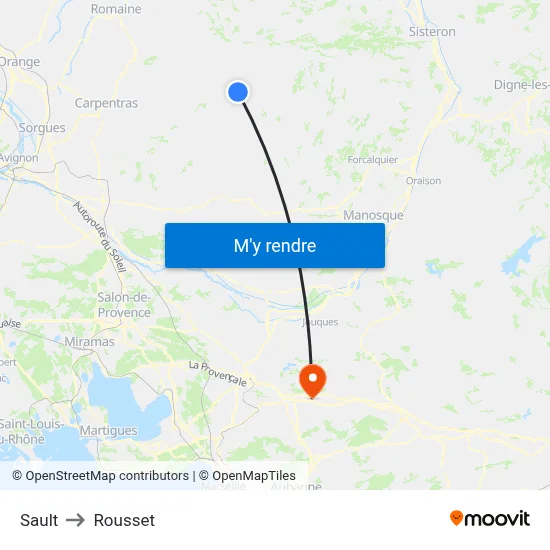 Sault to Rousset map
