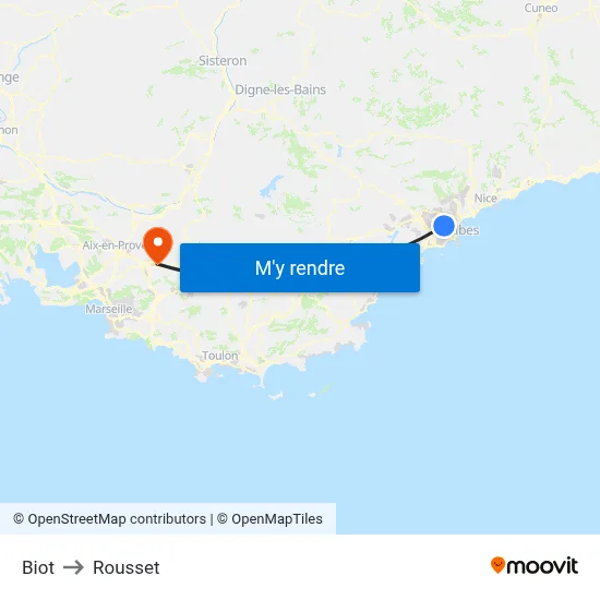 Biot to Rousset map