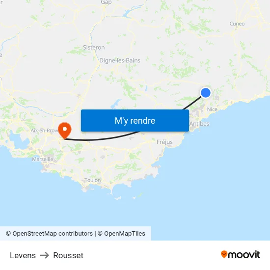 Levens to Rousset map