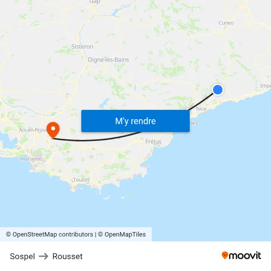 Sospel to Rousset map
