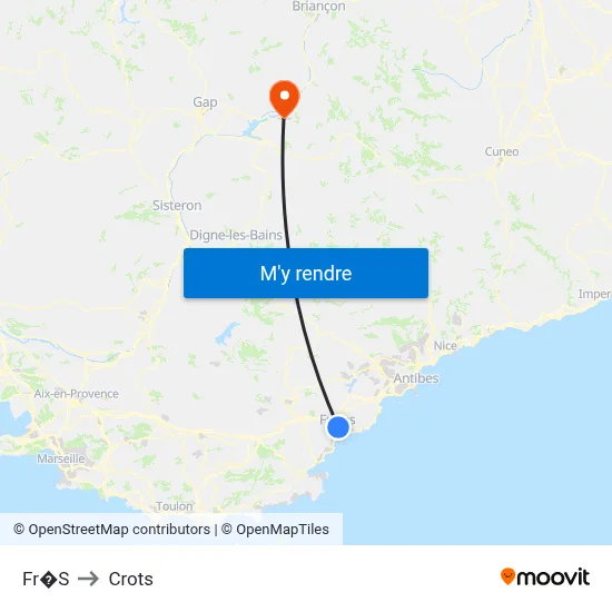 Fr�S to Crots map