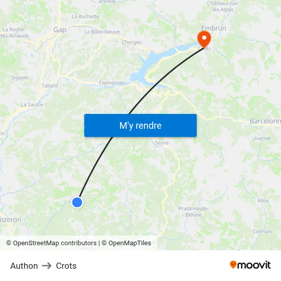 Authon to Crots map