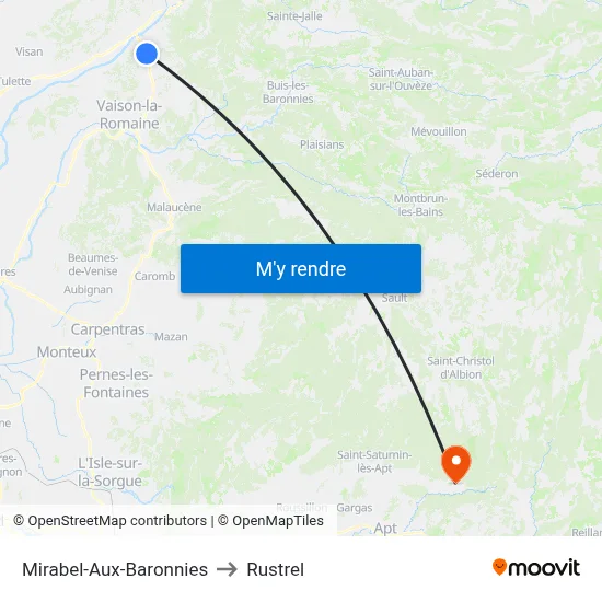 Mirabel-Aux-Baronnies to Rustrel map