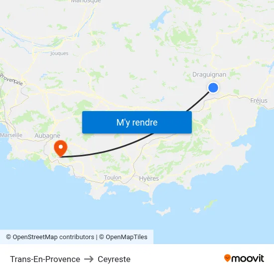 Trans-En-Provence to Ceyreste map