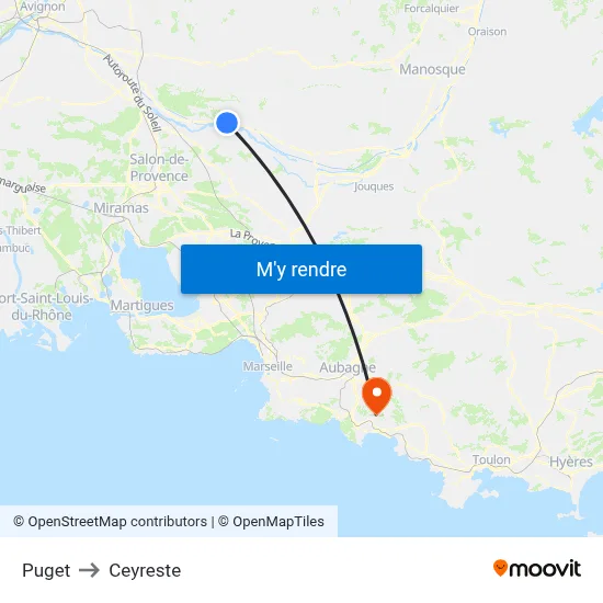 Puget to Ceyreste map