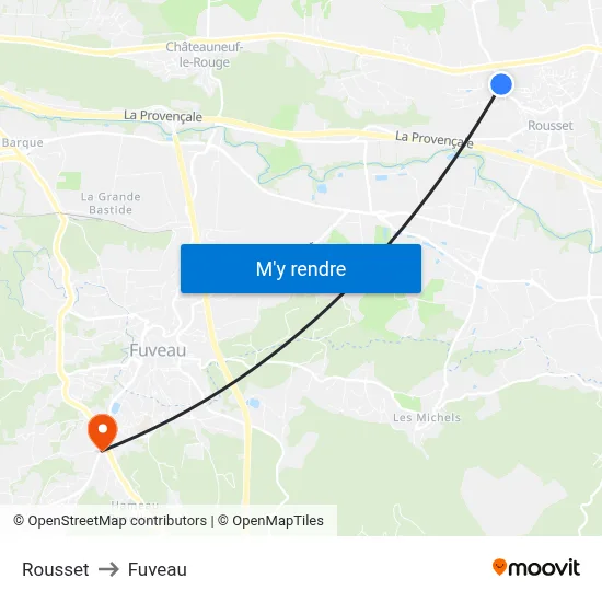 Rousset to Fuveau map