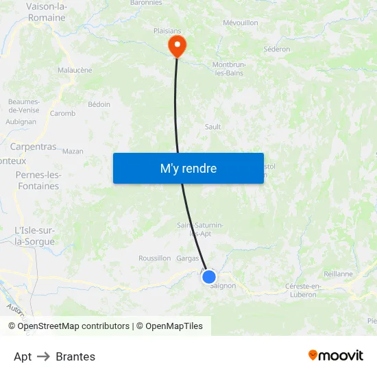 Apt to Brantes map