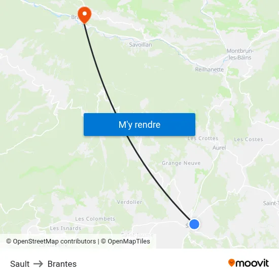 Sault to Brantes map