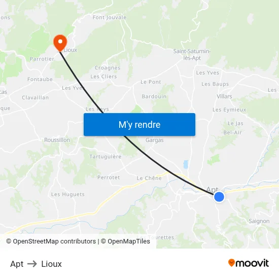 Apt to Lioux map