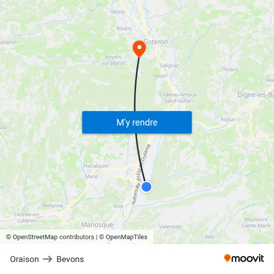 Oraison to Bevons map