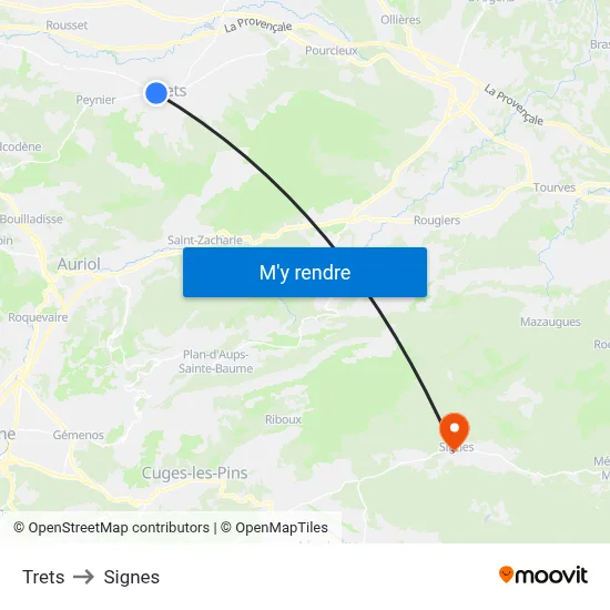Trets to Signes map