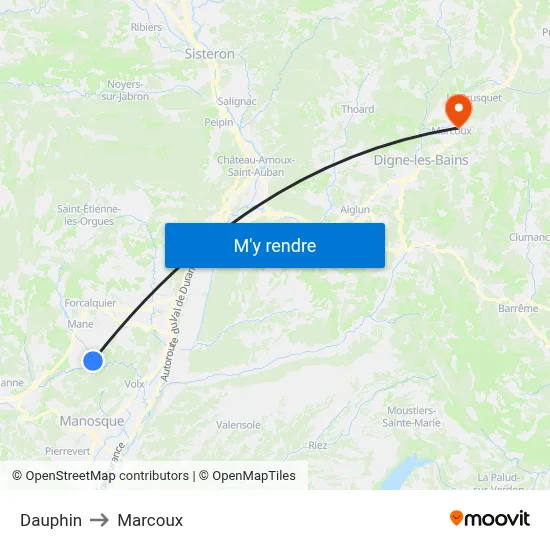 Dauphin to Marcoux map