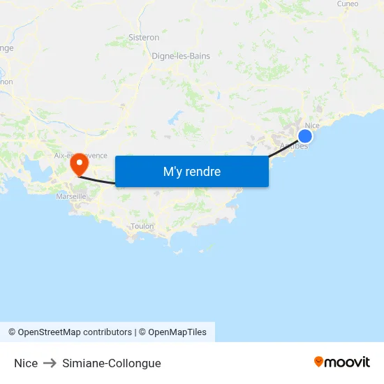 Nice to Simiane-Collongue map