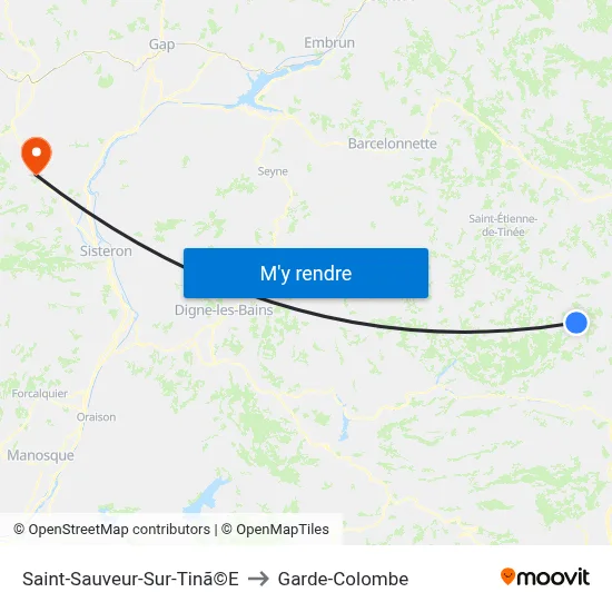 Saint-Sauveur-Sur-Tinã©E to Garde-Colombe map