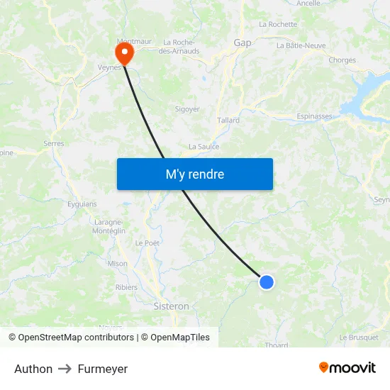 Authon to Furmeyer map