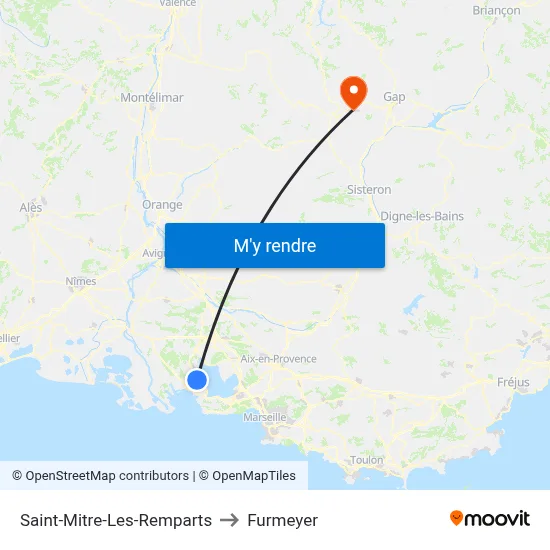 Saint-Mitre-Les-Remparts to Furmeyer map