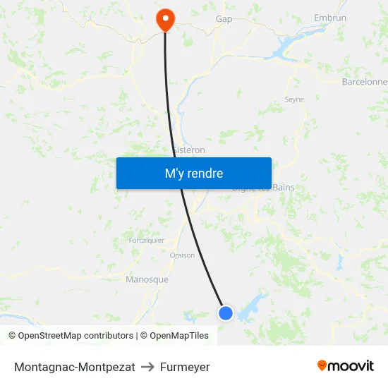 Montagnac-Montpezat to Furmeyer map