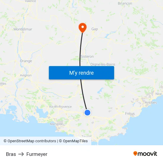 Bras to Furmeyer map