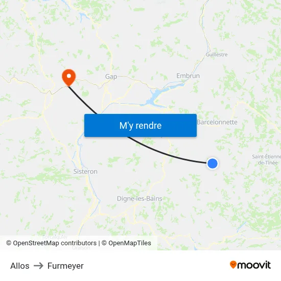 Allos to Furmeyer map