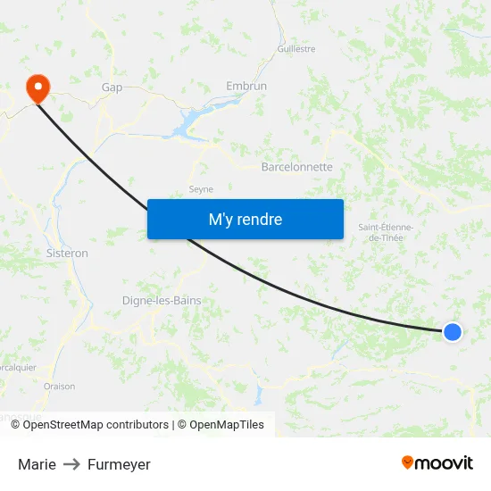 Marie to Furmeyer map