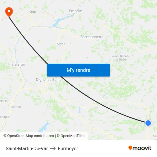 Saint-Martin-Du-Var to Furmeyer map