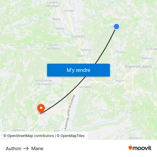 Authon to Mane map