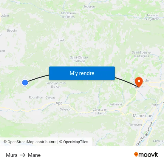 Murs to Mane map