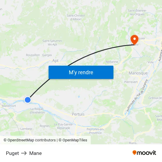 Puget to Mane map