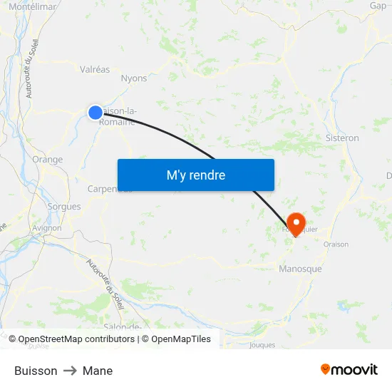 Buisson to Mane map