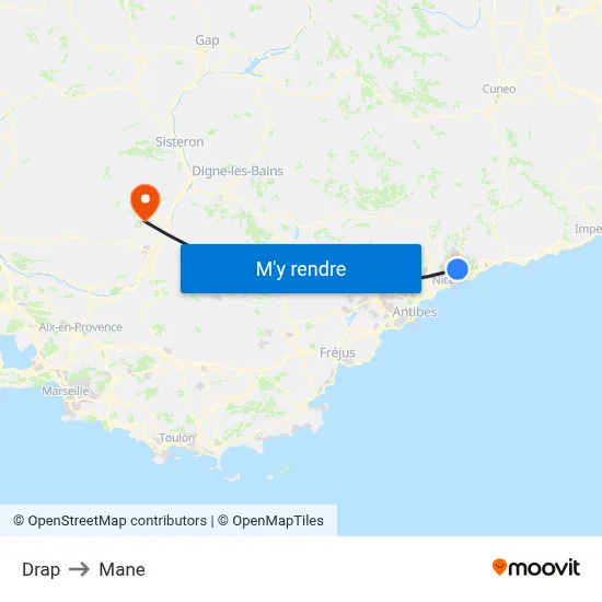 Drap to Mane map