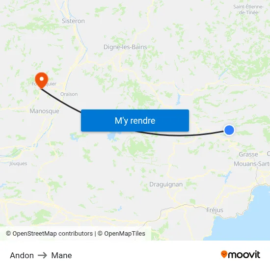 Andon to Mane map