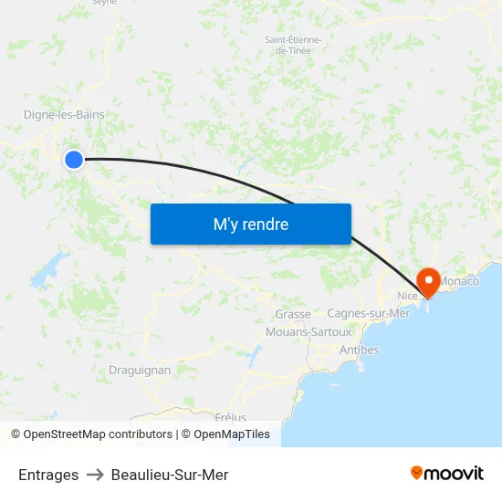 Entrages to Beaulieu-Sur-Mer map