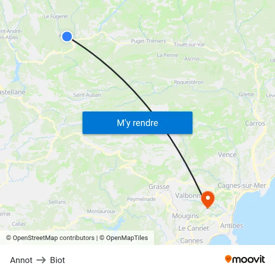 Annot to Biot map