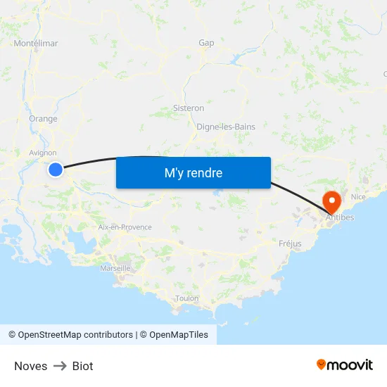 Noves to Biot map