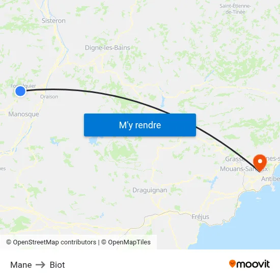 Mane to Biot map