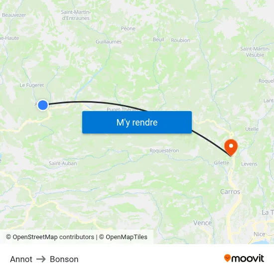 Annot to Bonson map