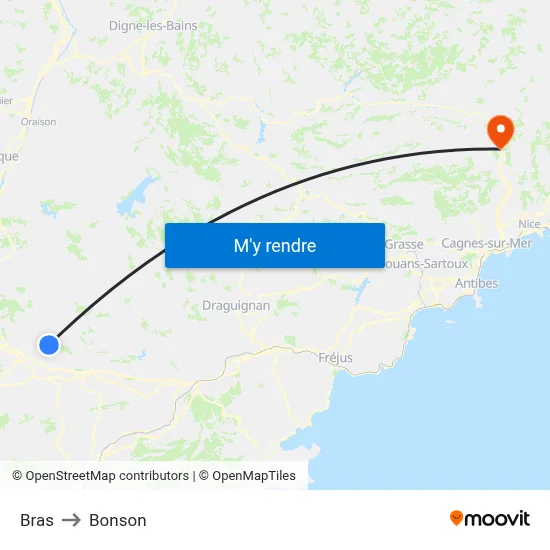 Bras to Bonson map