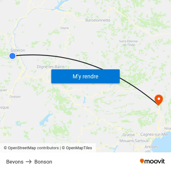 Bevons to Bonson map
