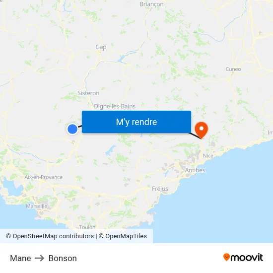 Mane to Bonson map