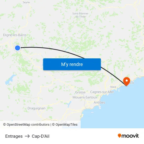 Entrages to Cap-D'Ail map