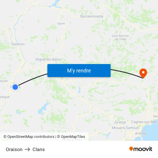 Oraison to Clans map