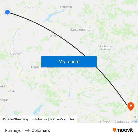 Furmeyer to Colomars map