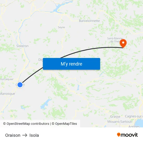 Oraison to Isola map