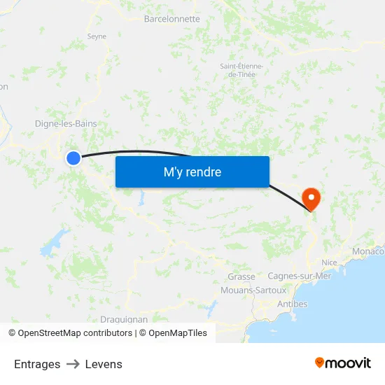 Entrages to Levens map