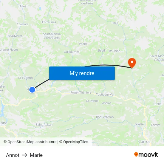 Annot to Marie map