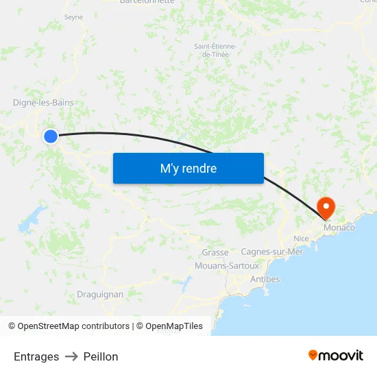 Entrages to Peillon map