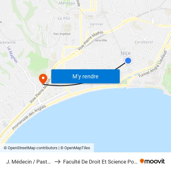 J. Médecin / Pastorelli to Faculté De Droit Et Science Politique map