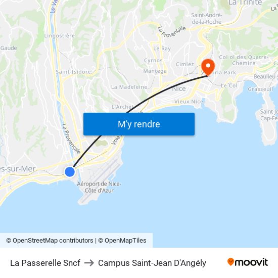 La Passerelle Sncf to Campus Saint-Jean D'Angély map